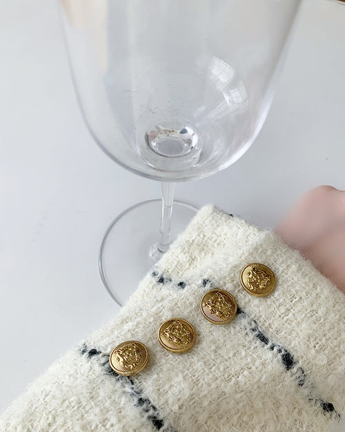 Cream Elegant Boucle Tweed Blazer Jacket by Daisy Clothing - Trendy Vintage Style Outfit