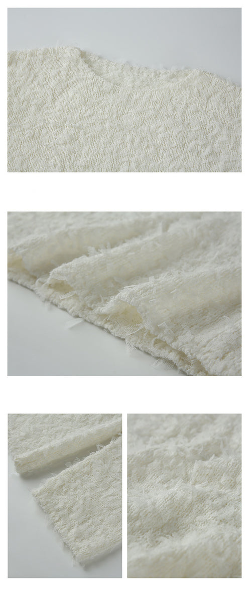 Women Elegant Round Neck Long Sleeves Jumper Top – Knitted Cotton | High Quality Superior Item