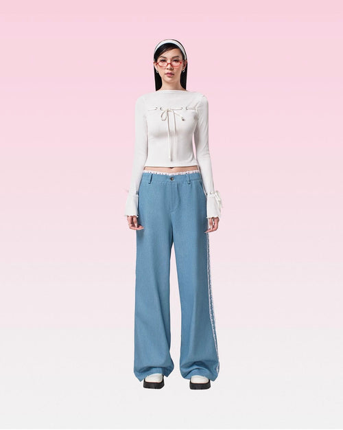 Lucy Top - She by Shj | Women Bodycon Long Sleeves Crop Top