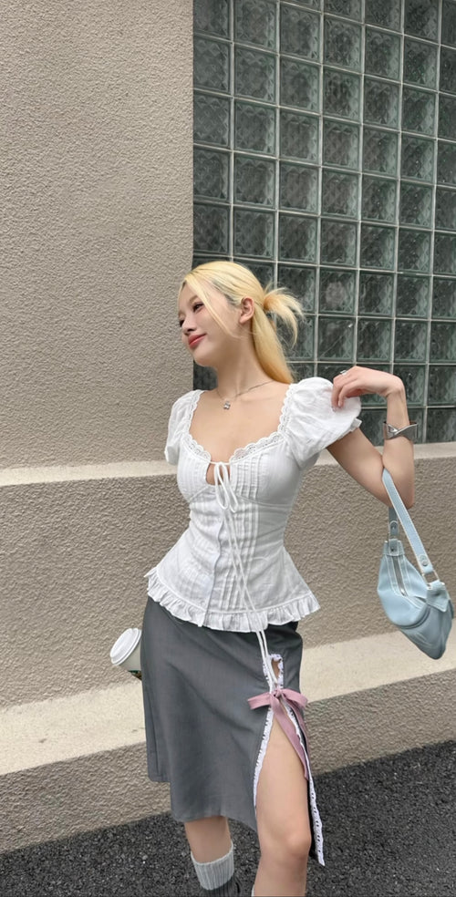 Blank Top - She by Shj | Women Short Sleeve Top