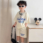 Cozy Bear Graphic Lounge Set in Cream