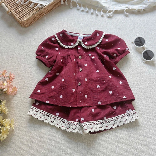 Girl Berry Ruffle Outfit