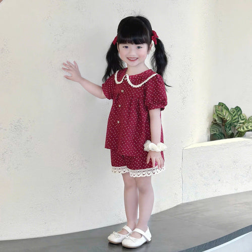 Girl Berry Ruffle Outfit