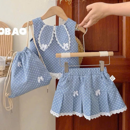 Blue Polka Dot Delight Set