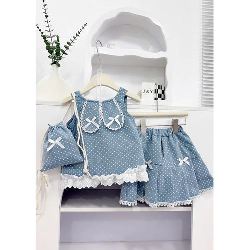 Blue Polka Dot Delight Set