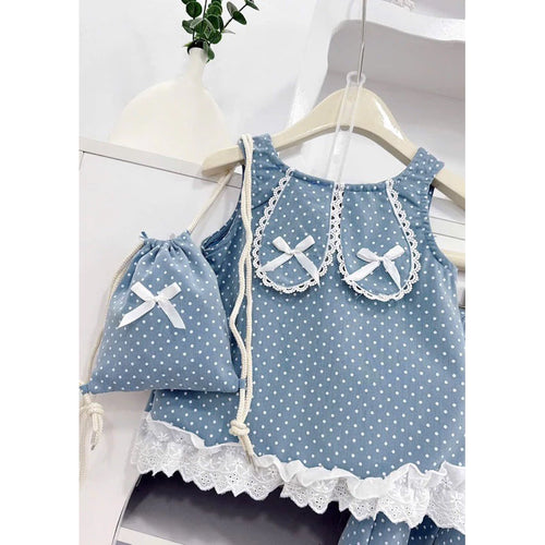Blue Polka Dot Delight Set