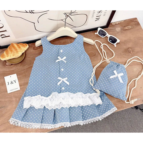 Blue Polka Dot Delight Set