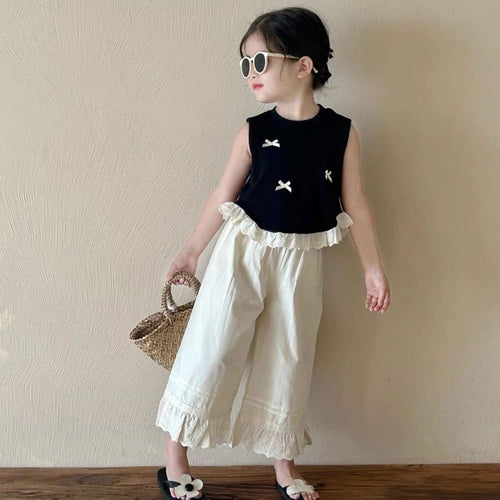 Chic Bow & Ruffle Lounge Set