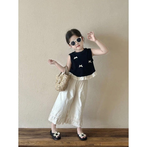 Chic Bow & Ruffle Lounge Set