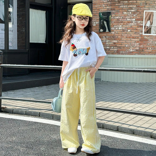 Playful Puppy Tee & Gingham Lounge Set