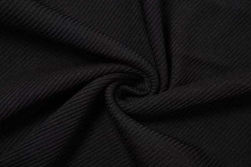 Elegant Women Long Sleeves Elastic Bodysuit- High Neck One Shoulder Asymmetric Knitted Bodysuits | Elegant Basic Fashion Piece