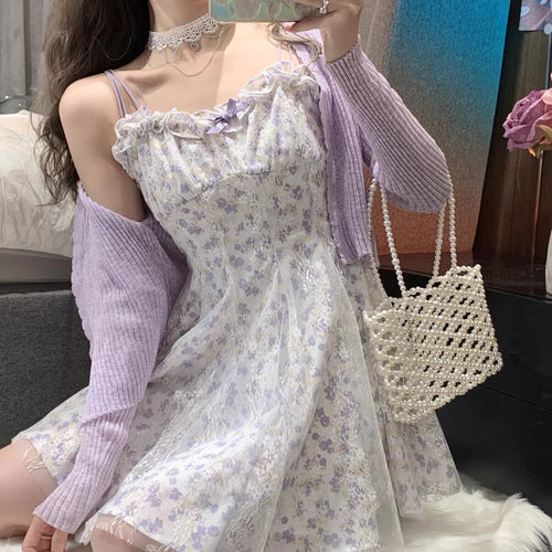 Elegant Floral Cami Sleeveless Mini Dress - Cowl Neck Cotton Mini Dress for Wedding & Casual| Summer Basic Fashion Piece