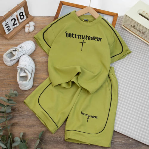 "Edgy Comfort" Tee & Shorts Set