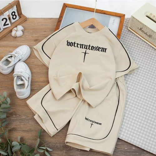 "Edgy Comfort" Tee & Shorts Set