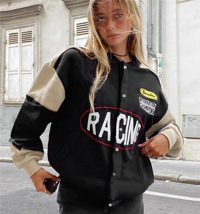 Women's champion hot sale varsity jacket