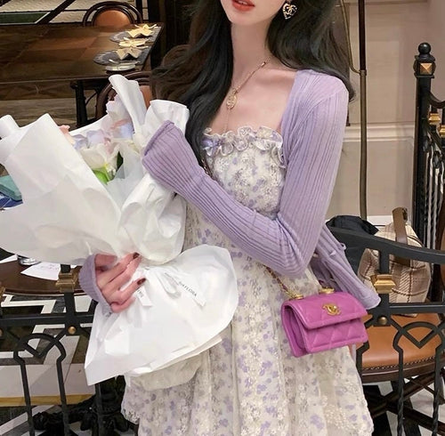 Elegant Floral Cami Sleeveless Mini Dress - Cowl Neck Cotton Mini Dress for Wedding & Casual| Summer Basic Fashion Piece