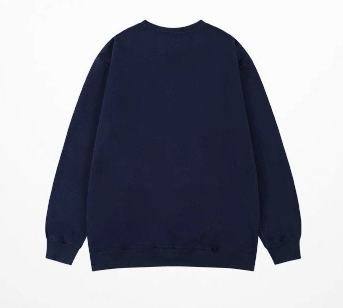 Navy blue outlet crewneck sweater